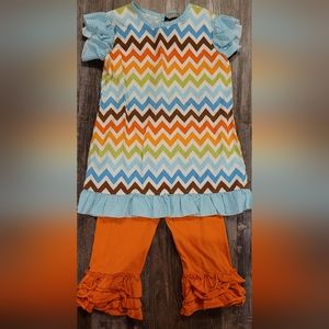 Matching shirt and capris for Girls